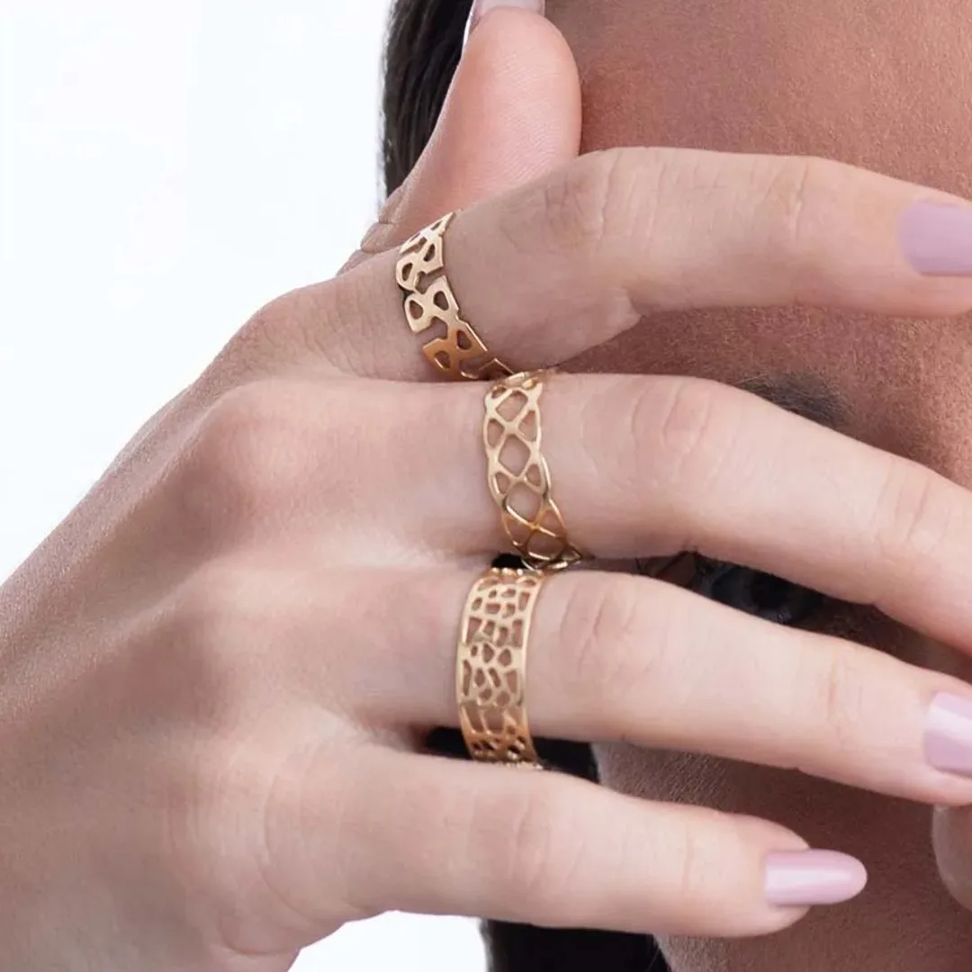 Anel Ouro 18K Primavera