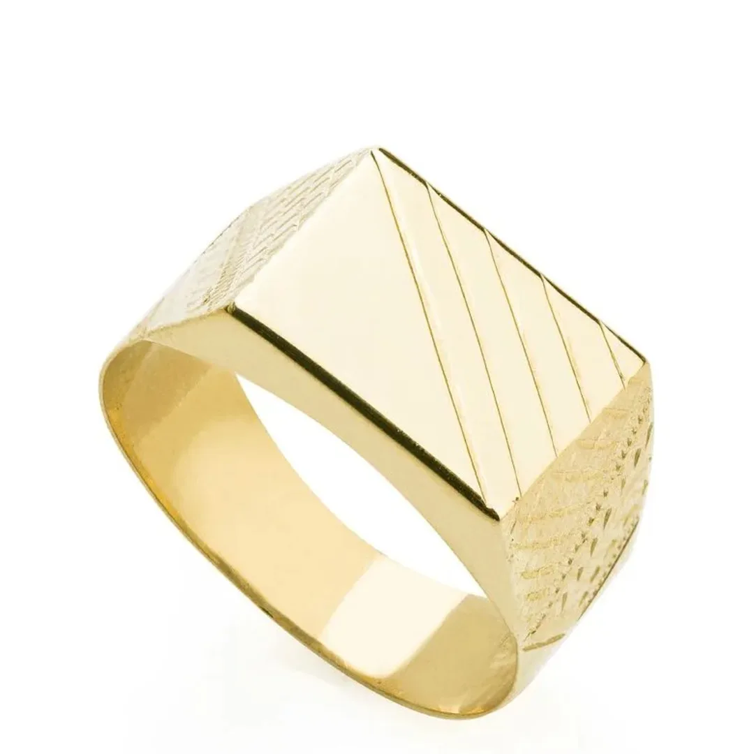 Anel Masculino Ouro 18K Liso