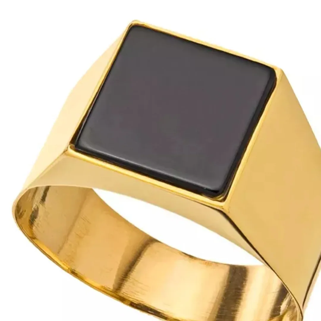 Anel Masculino Ouro 18K Black