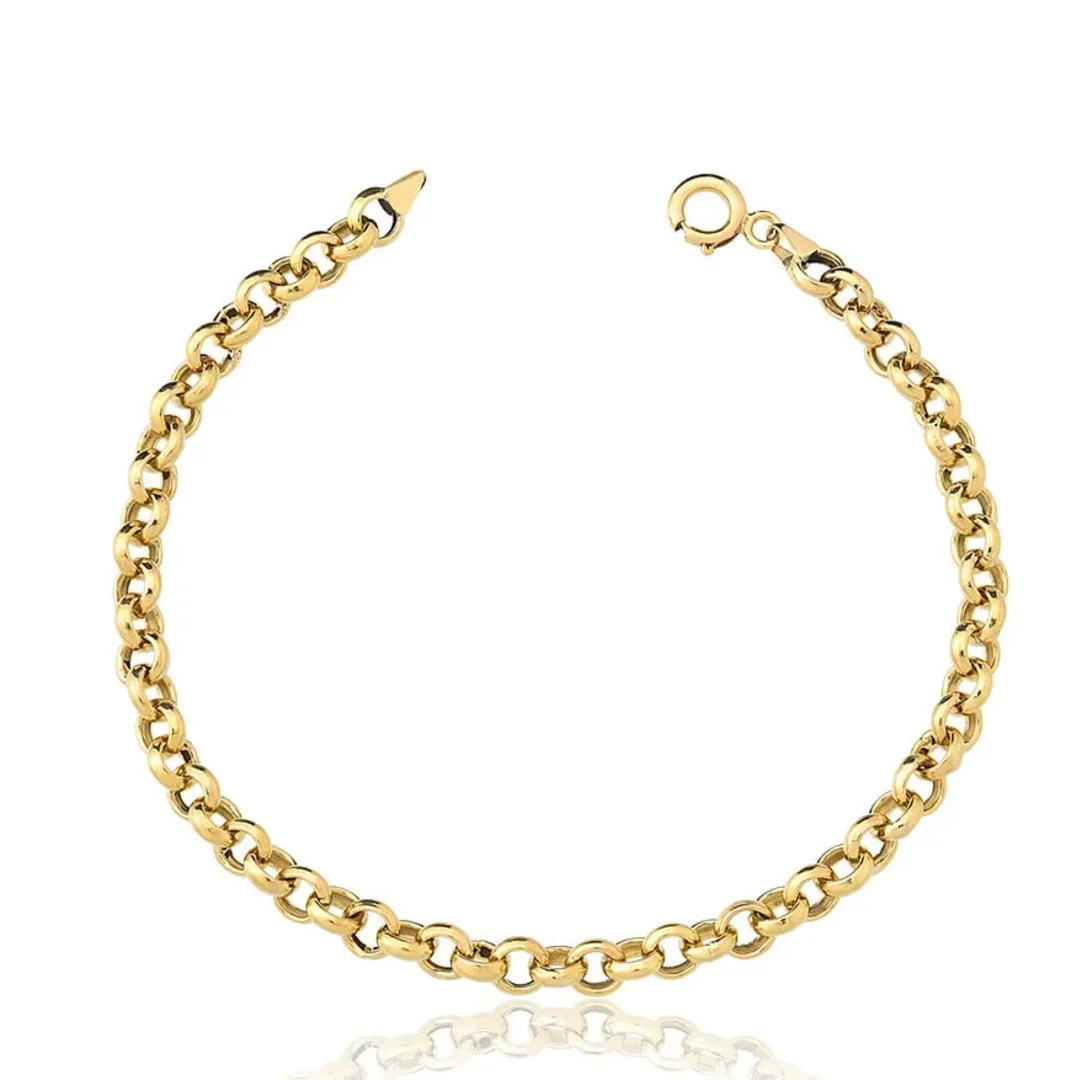 Pulseira Elo Português Ouro 18K