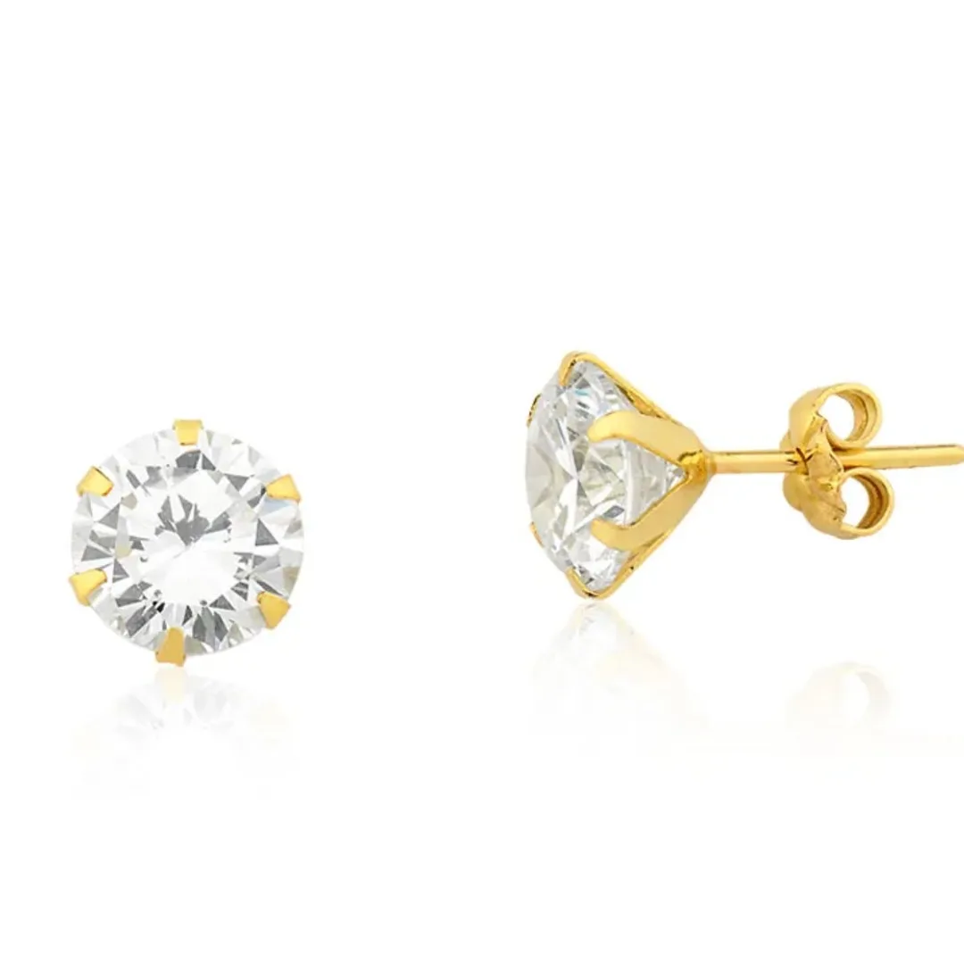 Brinco Ponto de Luz Ouro 18K